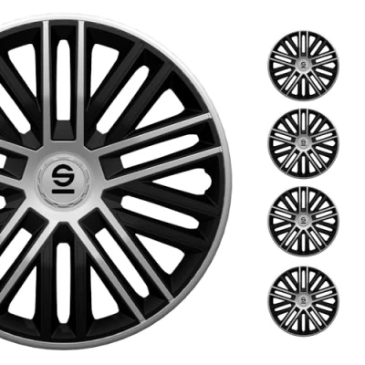 Image de Sparco Corsa Bergamo 15 Noir / argent Enjoliveur