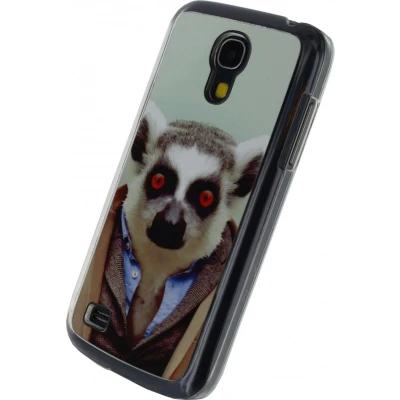 Afbeelding van Xccess Metal Plate Cover Samsung Galaxy S4 Mini I9595 Funny Lemur