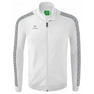 Afbeelding van Essential Team Tracktop jack wit/monument grey / 140