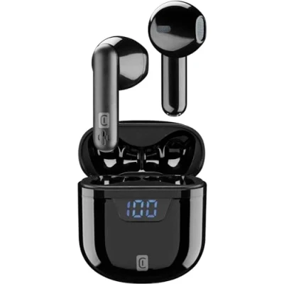 Afbeelding van Cellularline Seek Headset True Wireless Stereo (TWS) In ear Oproepen/muziek Bluetooth Oplaadhouder Zwart