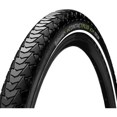 Afbeelding van EContact Plus 20x2.00 zwart, reflectie. E bike stad + cargo band.
