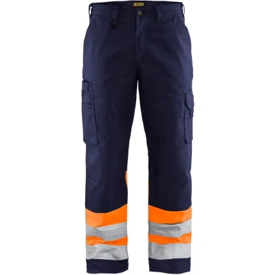Afbeelding van Blaklader Werkbroek High Vis 1564 1811 Marineblauw/Oranje D112
