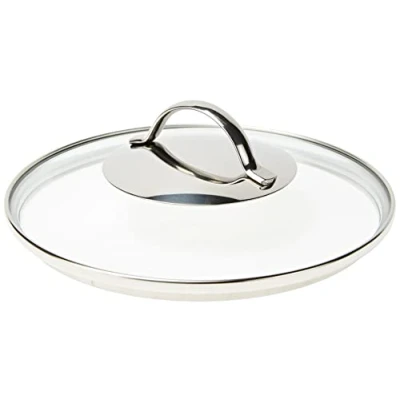 Afbeelding van WMF Pannendeksel, 20 cm, van glas met ronde metalen handgreep, voor potten en pannen, hittebestendig glas, vaatwasmachinebestendig