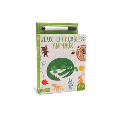 Afbeelding van JEUX EFFACABLES ANIMAUX AVEC FEUTRE VELLEDA