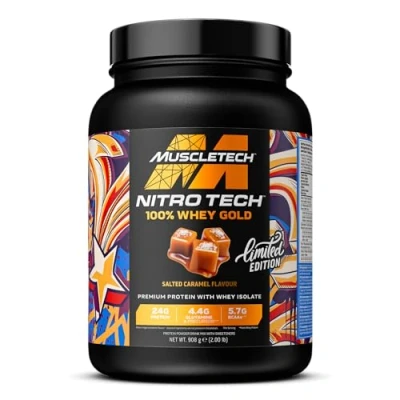 Afbeelding van Muscletech Nitro Tech Whey Gold 921gr Salted Caramel