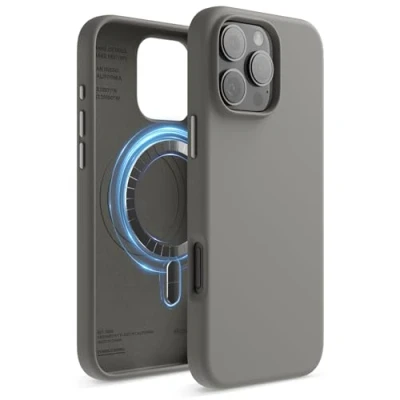 Afbeelding van Elago Magnetische siliconen hoes, compatibel met iPhone 16 Pro Max 6,9 inch, alle MagSafe accessoires, geïntegreerde magneten, zacht handvat, schokbestendig