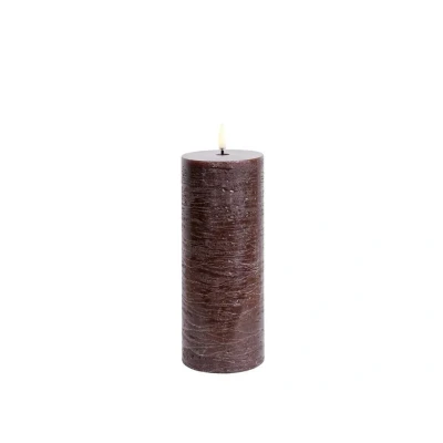Afbeelding van Uyuni Led Rustieke Kaars Bruin 7,8x20cm