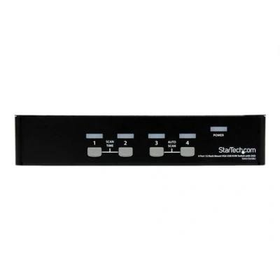 Image de StarTech.com commutateur KVM 4 ports VGA USB, Montage en Rack et OSD Switch 1920x1440 Ordinateur de bureau