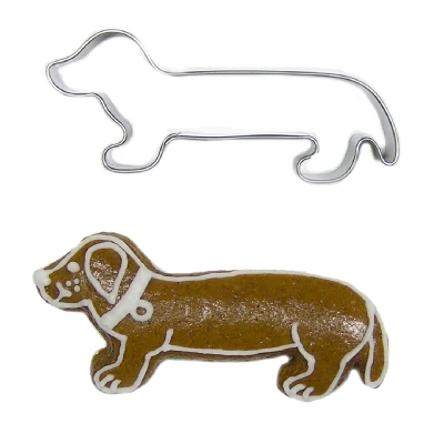 Afbeelding van BrandNewCake Uitsteker Hond Teckel RVS 8cm