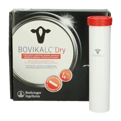 Afbeelding van Bolus de minéraux pour tarissement Bovikalc Dry 196 g, p/4, Convient aux Bovins Vaches