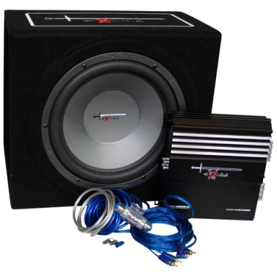 Image de Excalibur X3 basse pack 12 « » amplificateur de caisson basses et un câble