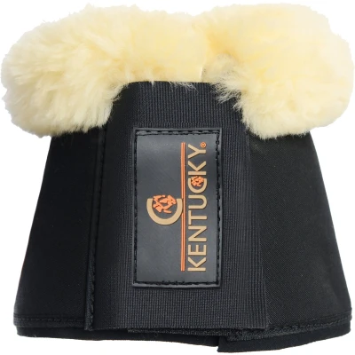 Afbeelding van Kentucky Horsewear Paarden Springschoenen Sheepskin Solimbra Zwart Maat L