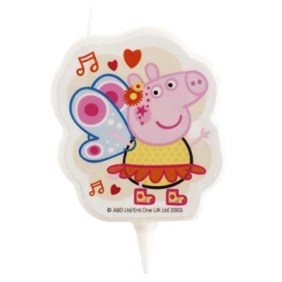 Afbeelding van Dekora Peppa Pig 2D verjaardagskaars voor kindertaarten 7,5 cm