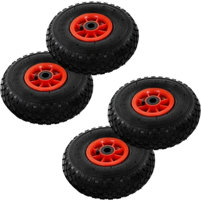 Afbeelding van Steekwagenwielen 4 st 3,00 (245x82) rubber