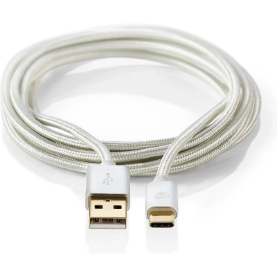 Afbeelding van Nedis Cctb60600Al10 Kabel Usb 2.0 Type C Male A 1,0 M Aluminium