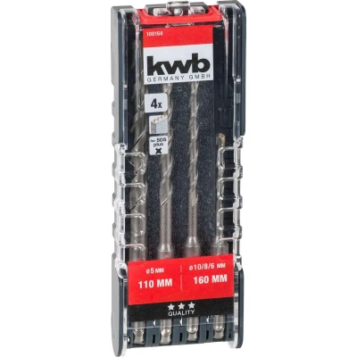 Afbeelding van KWB Hamerborenset 4 delig met SDS aansluiting