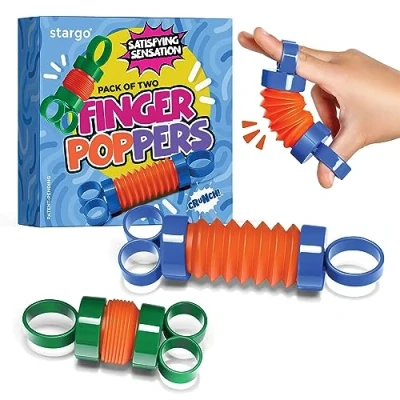 Afbeelding van Finger Poppers Fidget Toy Speelgoed voor Kinderen Buizen Handoefeningen Pop Mini Toys Sensorisch spel meisjes en jongens Versterkt de vingers houdt bezetting vast Set