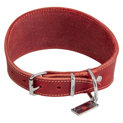 Afbeelding van Jack And Vanilla Halsbanden Vetleder Windhondhalsband Rood 37cm 45/4801 177605