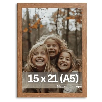 Afbeelding van VictoR Cadre photo Dali 15 x 21 cm (A5) Marron carré en bois