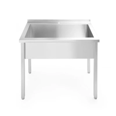 Afbeelding van Enkele Spoeltafel Budget Line Geschroefd Diepte: 600 Mm HENDI 800x600x(H)850mm 811009 Horeca &amp; Professioneel