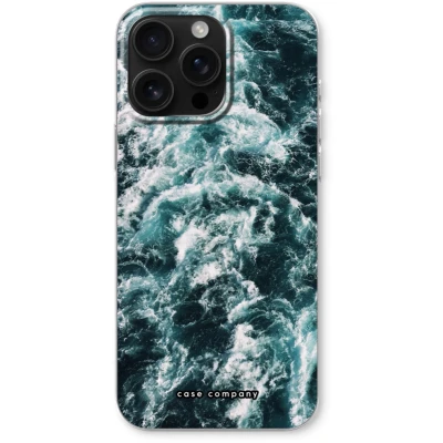 Afbeelding van Case Company® hoesje geschikt voor iPhone 16 Pro Max Zee golf Soft Cover Telefoonhoesje Bescherming aan alle Kanten en Schermrand