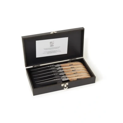 Afbeelding van Laguiole Style De Vie Luxury Line Steakmes Set Van 6 Zilver