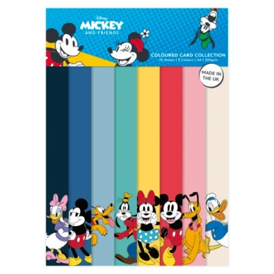 Afbeelding van Mickey and Friends Coloured Card A4 Pack