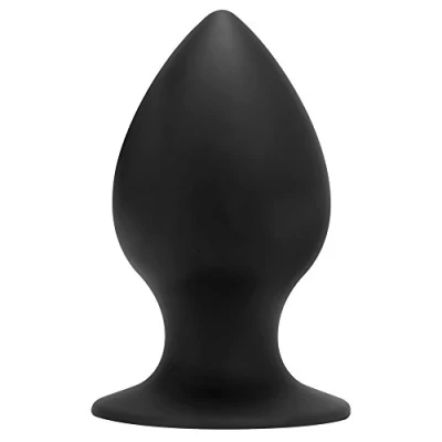 Afbeelding van Zwarte grote puntige buttplug