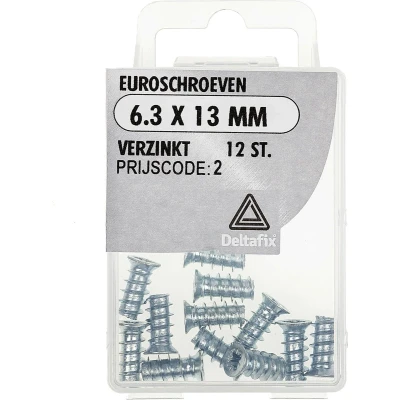 Afbeelding van Euroschroeven 6.3x13mm vz 12st Deltafix