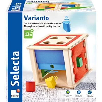 Afbeelding van Selecta 62019 Varianto sorteer en speelspel van hout, meerkleurig, 15 cm