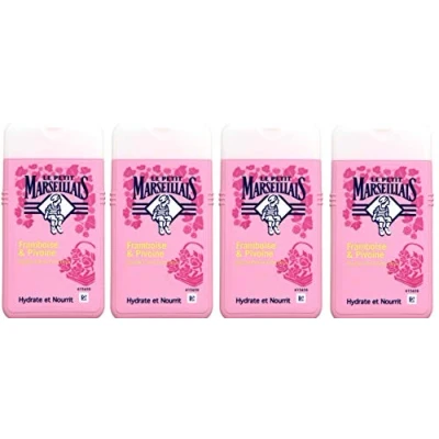 Image de Le Petit Marseillais Gel Douche, Cueillettes Fruitées Framboise et Pivoine, 250ml