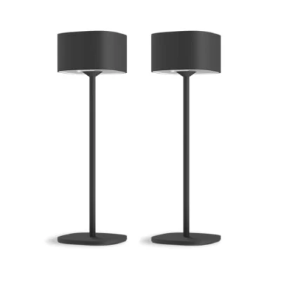 Afbeelding van Calex Serino Oplaadbare Tafellamp 2 Stuks Draadloos Binnen en Buiten Warm Wit Licht Dimbaar Zwart