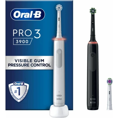 Afbeelding van Oral B Pro 3900 Duo Zwart + Wit