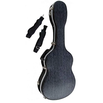 Afbeelding van ABS case voor klassieke gitaar, merk Cibeles, Gestreept zwart, Gitaarkoffer