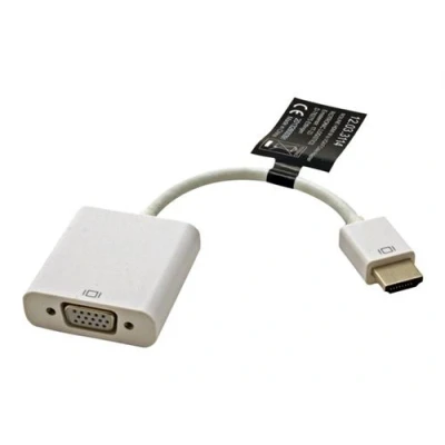 Image de Roline Adaptateur vidéo HD 15 (VGA) femelle pour HDMI mâle cm blanc