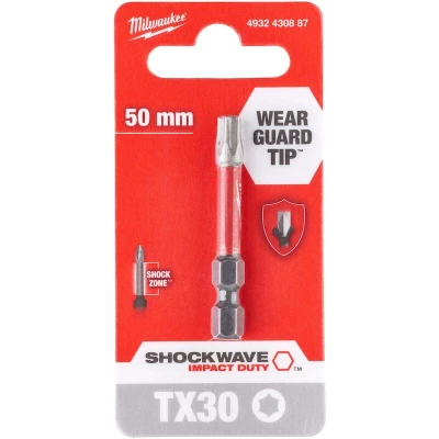 Afbeelding van Milwaukee Shockwave schroefbit lang 50mm Torx TX30
