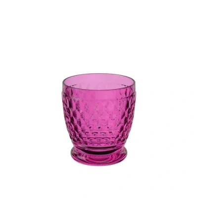 Afbeelding van Villeroy &amp; Boch Boston Berry beker, 200 ml, kristalheldere beker voor warme en koude dranken, vaatwasmachinebestendig, roze