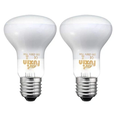 Afbeelding van POFET 2 stuks verwarmingslampen voor reptielen, duurzame infrarood verwarmingslamp reptielen en amfibieën hagedis schildpad spin slang kameleon 220 240 V (75 W)