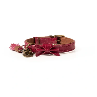 Afbeelding van Dwam Halsband Bonnie Bordeaux Hondenhalsband 27 33 x 2 cm