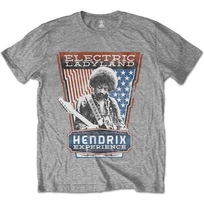 Afbeelding van Jimi Hendrix Electric Ladyland Heren T shirt M Grijs