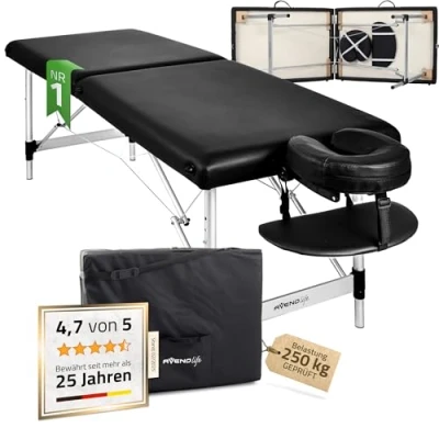 Afbeelding van HABYS Nina Massagetafel, inklapbaar, 2 zones, 193 x 60 79 cm, belastbaar tot 250 kg, MDR certificering