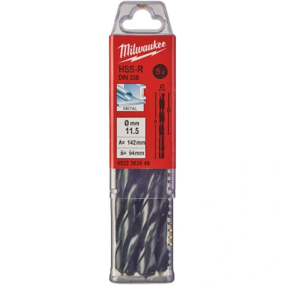 Afbeelding van MILWAUKEE 4932363549 HSS R metaalboor DIN 338 11,5x142mm (5 st.)
