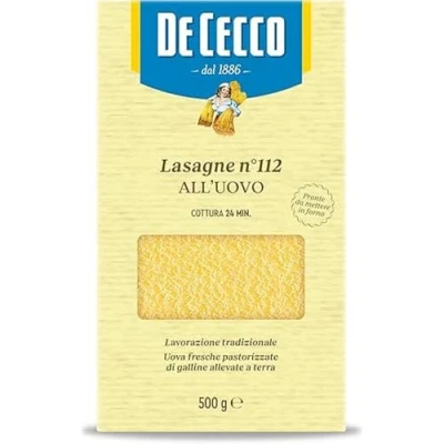 Afbeelding van De Cecco Lasagne Ei Pasta 500gr