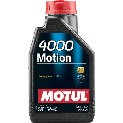 Afbeelding van Motul 4000 Motion 15W 40 1L Motorolie 102815 TOYOTA: Yaris I Hatchback, Auris HILUX 6 Pick up, KIA: Pro cee‘d SORENTO 2