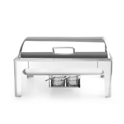 Afbeelding van Hendi Chafing Dish Mirror Finish GN 1/1 9 Liter Au Bain Marie Buffetwarmer Warmhoudschaal 57x40,5x(H)32cm