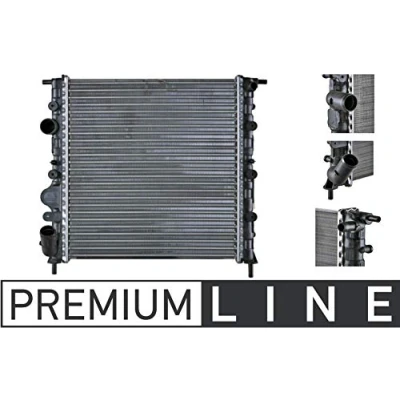 Afbeelding van MAHLE ORIGINAL CR 308 000P Radiateur voor voertuigen zonder airco 375 350 26 Koelribben mechanisch gelast RENAULT: CLIO 2