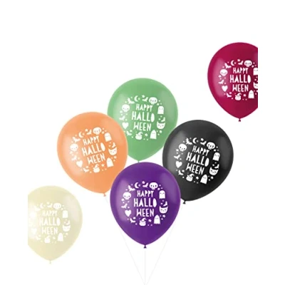 Afbeelding van Folat Ballonnen Happy Halloween 33 cm 6 stuks Decoratie Versiering