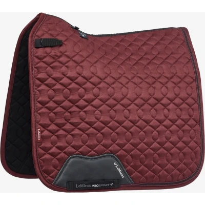 Afbeelding van LeMieux Zadeldekje Crystal Dressuur Burgundy S/M (Pony/Cob) Agradi.be