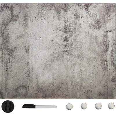 Afbeelding van Magneetbord wandmontage 40x40 cm glas