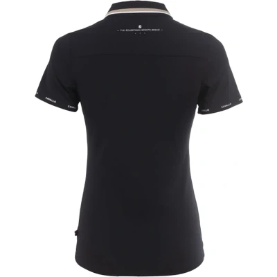 Afbeelding van Cavallo Poloshirt Caval Pique V Neck Zwart 40